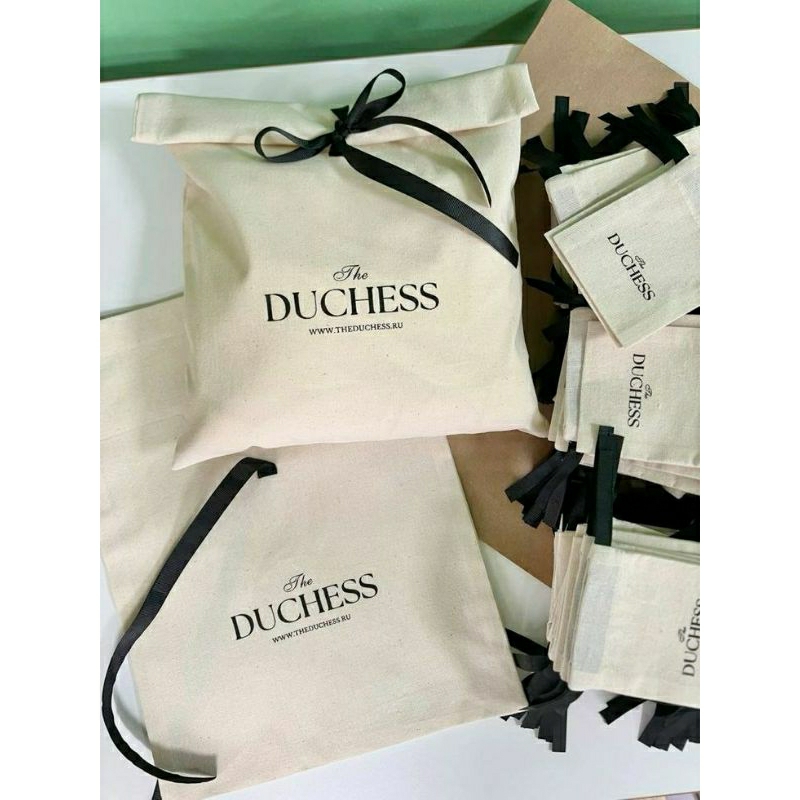 

Kantong pouch pita, custom sablon bahan blacu premium