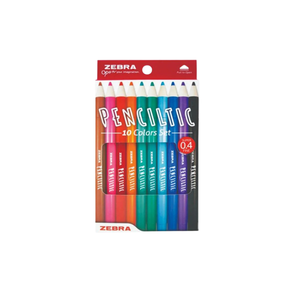 

ATH Pulpen Finer Penciltic Warna Tinta Semi Gel Zebra/ 0.4 mm/ 10 Warna - Set
