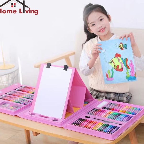 

Model Keren HL ART Set Crayon 28 Perlengkapan Menggambar Paket Alat Gambar Mewarnai Anak