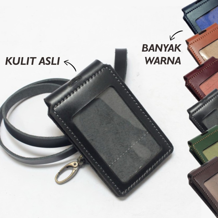 

Diskon Ngetrends Id card holder model lipat name tag magnet dan tali bisa saku dan gantung