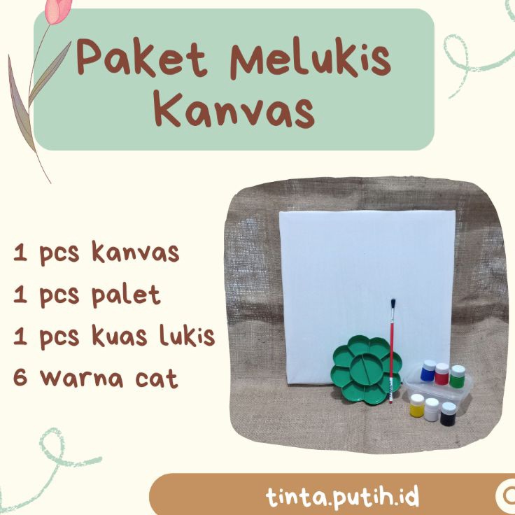 

Best Promo Paket Melukis Kanvas Canvas Painting Kit Drawing Kit Kanvas Lukis