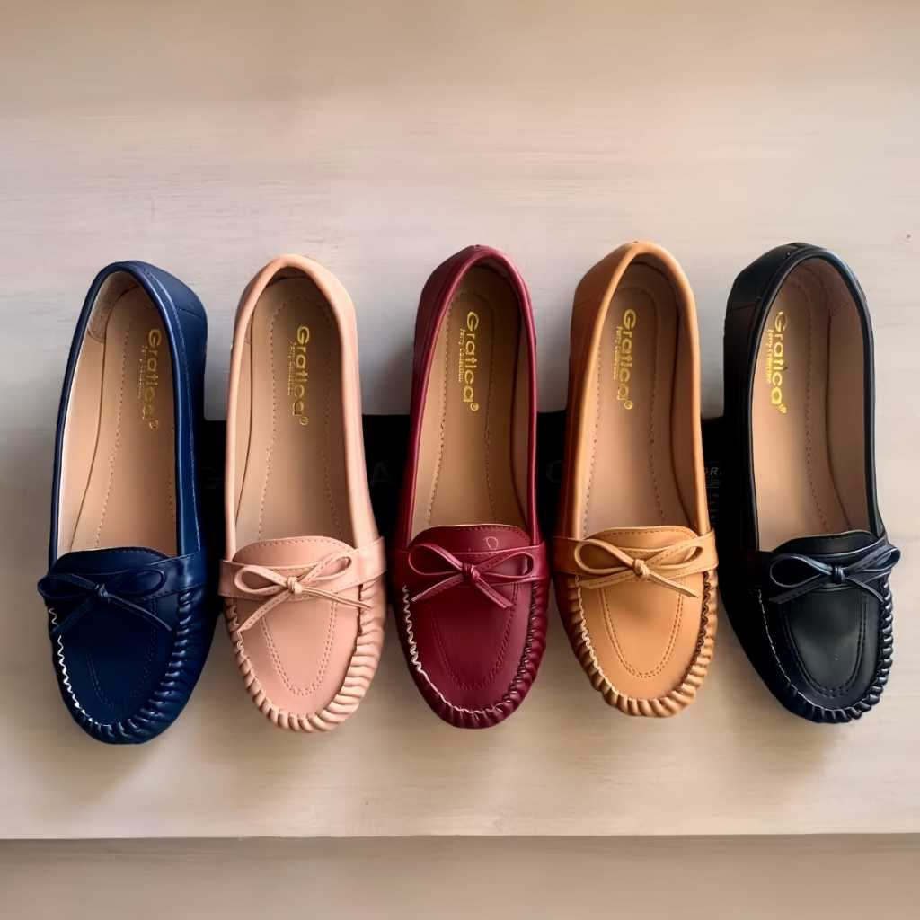 Sepatu Wanita Rajut/Flat shoes rajut/Sepatu Wanita Flat Shoes Lancip Gratica/Sepatu Wanita Ujung Bul