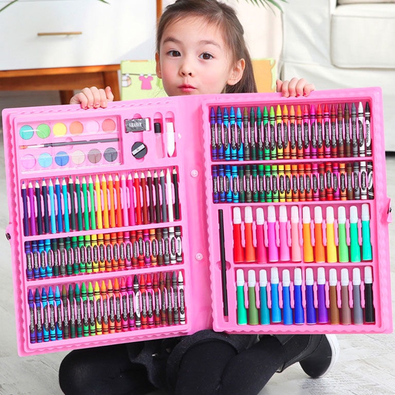 

Best Deals 15 pcs Crayon Alat Lukis Anak Pensil Warna Cat Air Perlengkapan Menggambar Melukis Mewarnai Set Art Full Set pc Krayon 15pcs 15pc