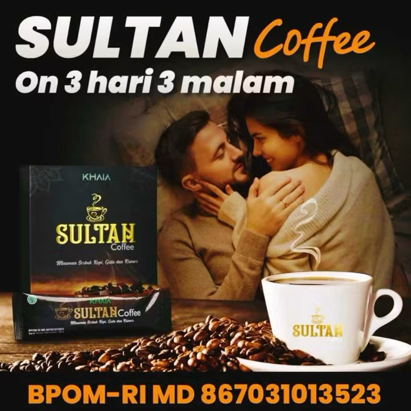 

Khaia Coffee Sultan Kopi Hitam Bubuk Minuman Herbal Untuk Menjaga Kesehatan Asli Original.