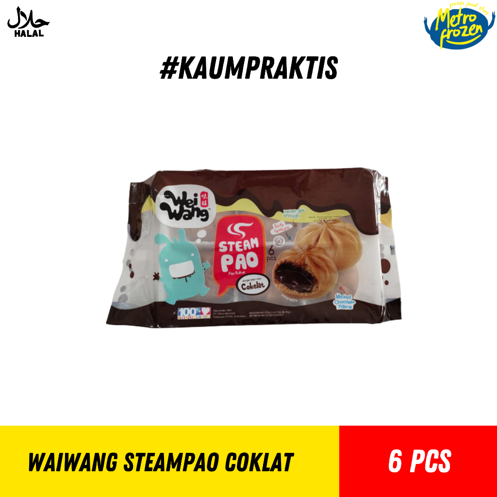 

WeiWang SteamPao Rasa Coklat (isi 6)