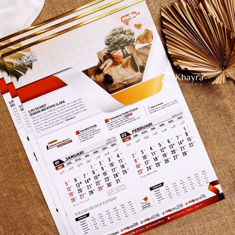 [ READY ] KALENDER DINDING RODJA 2025 KALENDER HIJRIYAH | KALENDER ISLAMI | KALENDER PUASA SUNNAH