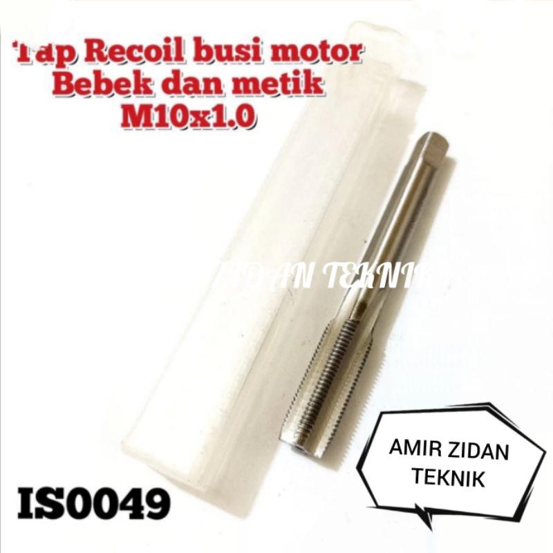 Tap recoil busi m10x1.0 tap recoil busi motor 4tak bebek dan metik