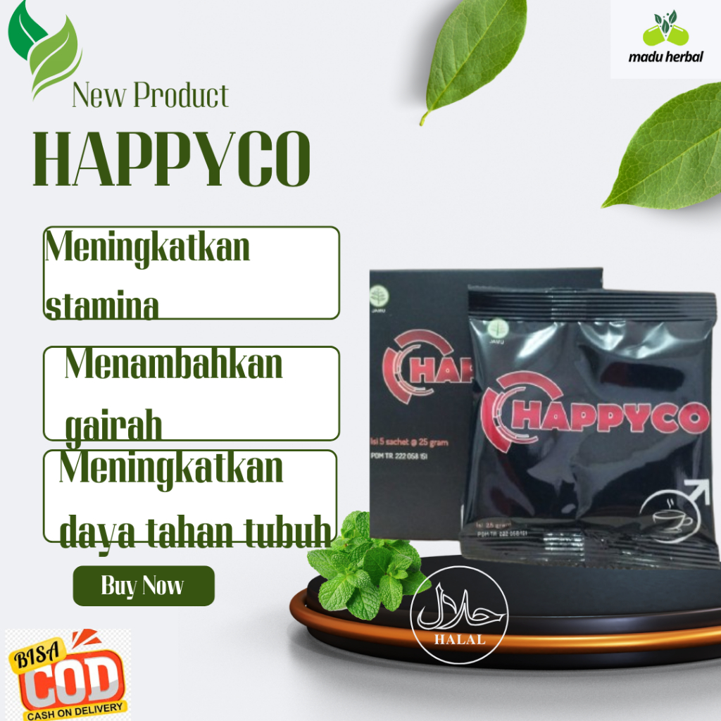 

Kopi Happyco Herbal Kopi Penambah Stamina Obat Herbal