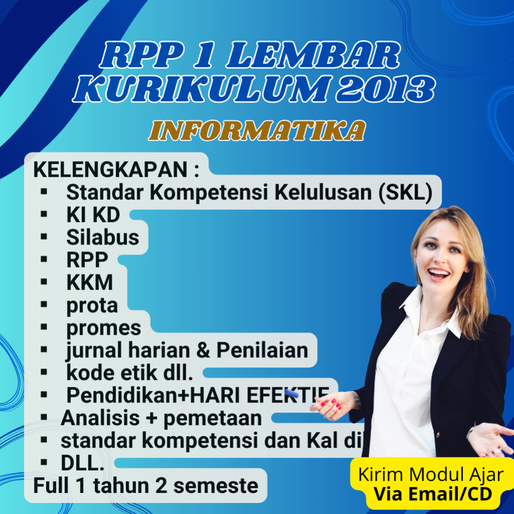 

RPP INFORMATIKA KELAS 7,8,9 SMP/MTS KURIKULUM 2013 FULL 1 TAHUN