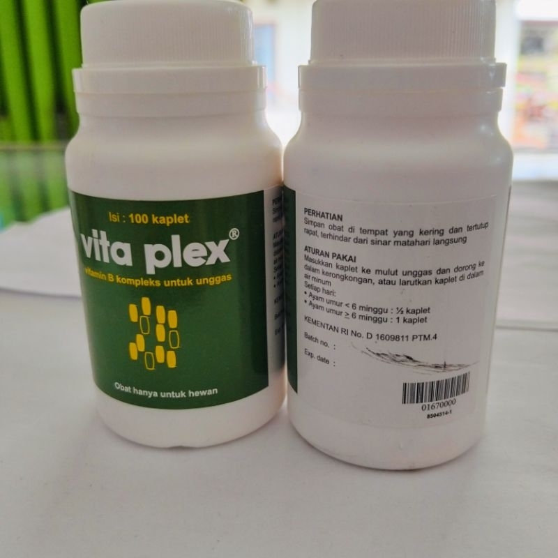VITA PLEX 100 Kaplet Vitamin B Kompleks untuk Unggas