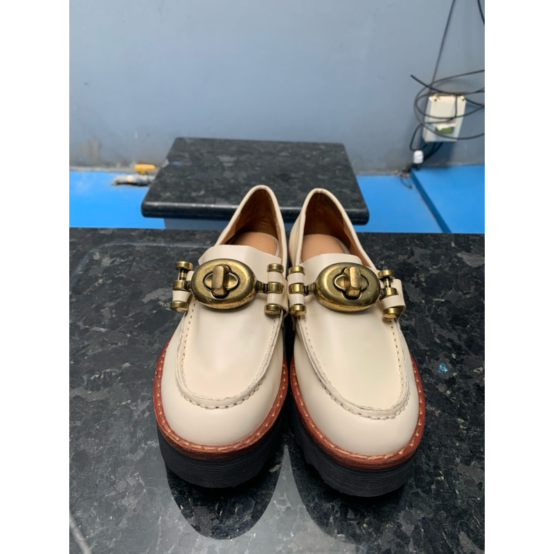 preloved coach platform loafer shoes