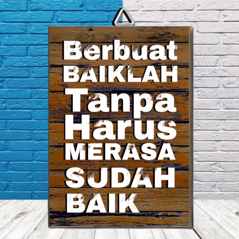 HIASAN DINDING KATA KATA KAYU MDF