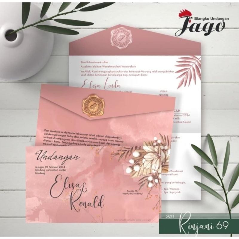 JAGO 69 Blangko Undangan Nikah Pernikahan