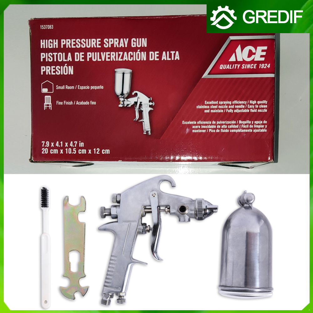ACE High Pressure Spray Gun Gravity F75 - Semprotan Cat Tabung Atas Spraygun F-75