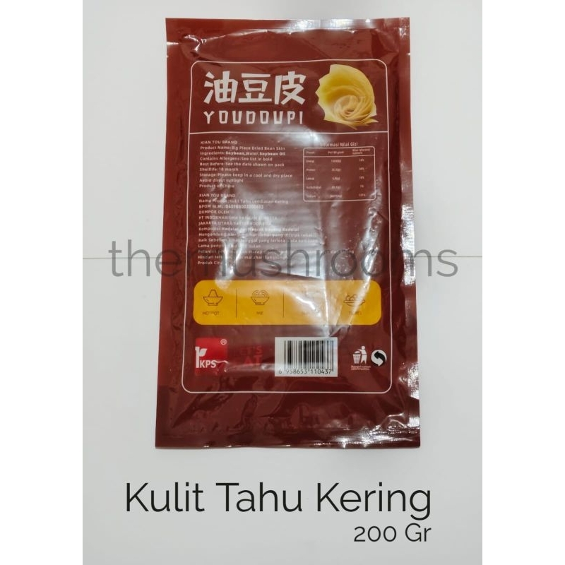 

Kulit tahu kering / Kembang tahu kering lembaran 200 gram / Big pieces dried bean skin