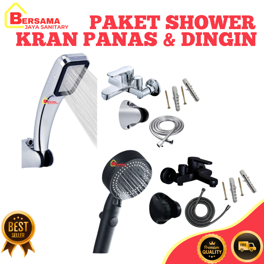 kran shower panas dingin kran mixer panas dingin Shower set kamar mandi panas dingin