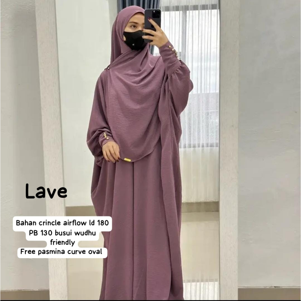 ONE SET KAFTAN AMEENA CRINKEL FREE BROSS