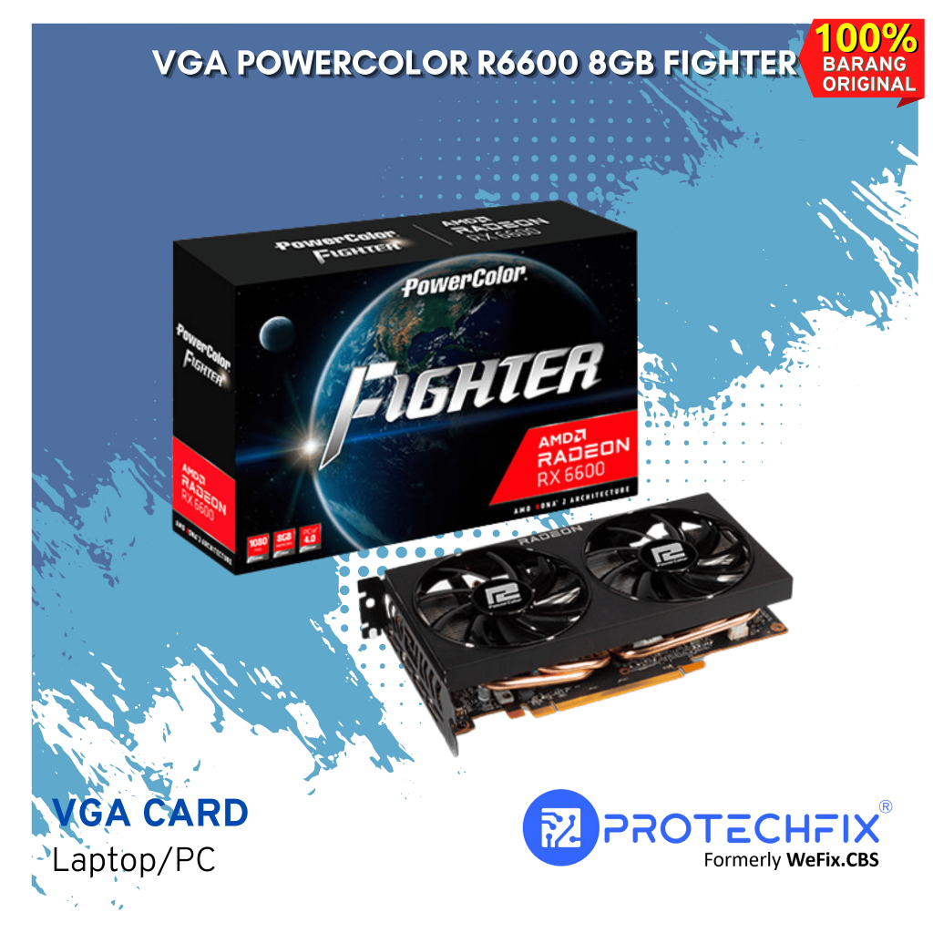 VGA Powercolor Rx6600 8GB Fighter