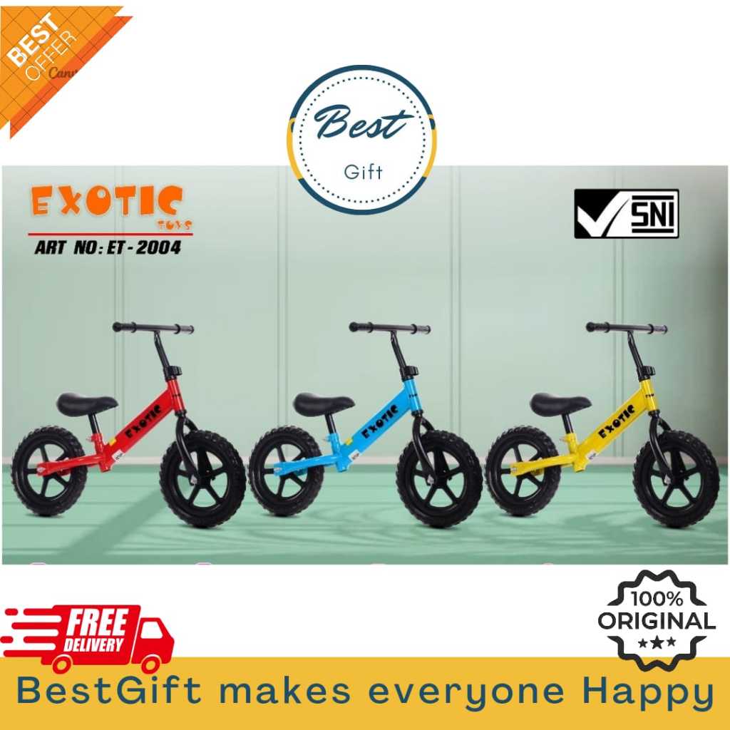 EXOTIC ET-2004 BALANCE BIKE SEOEDA ANAK RODA TIGA