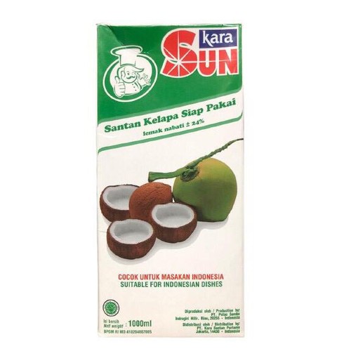 

sun kara santan kelapa nabati varian kemasan 65ml / 200ml / 1000ml