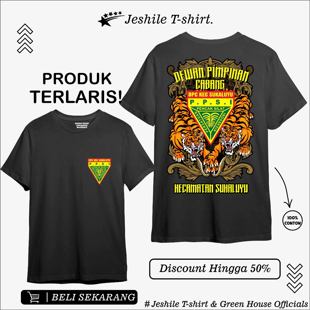 kaos pencak silat indonesia (PPSI) -PSHT-WINONGO-PN-DLL BISA REQUEST GAMBAR SUKA SUKA LIMITED  editi
