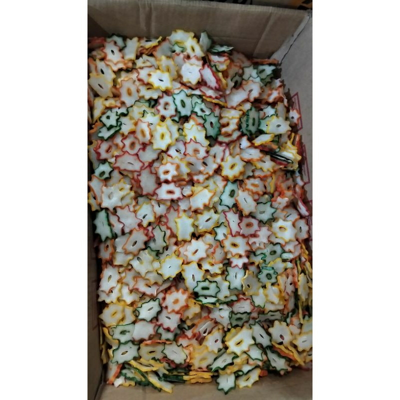 

KERUPUK BINTANG / KERUPUK MAWAR GURIH 1KG MURAH