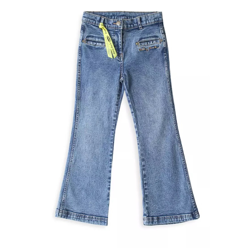 celana jeans cutbray anak perempuan celana cutbray rodeo sisa exp size 4 tahun - 14 tahun