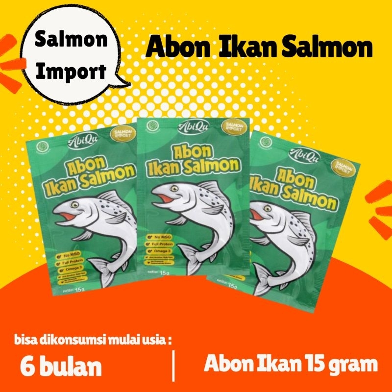 

Abique Abon Ikan Salmon | Abon Mpasi Anak Bayi Non MSG BB Booster