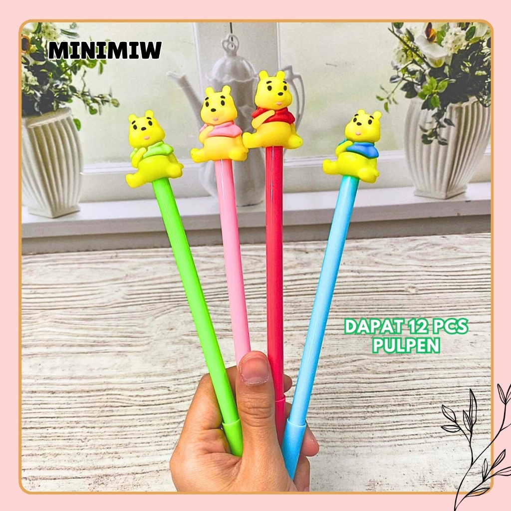 

SELUSIN (12 PCS) PULPEN GEL WINNIE THE POOH WTP PEN PENA BOLPEN BOLPOIN LUCU ANAK ALAT TULIS KANTOR SEKOLAH MURAH TERMURAH