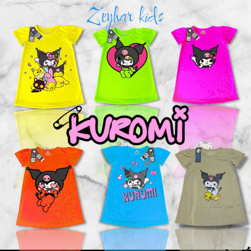 Daster Anak Motif Kekinian Kartun Kuromi Lucu