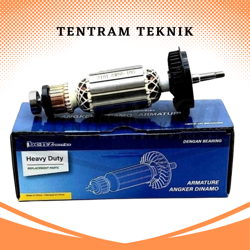 Armature Disc Grinda GWS 6-100 Benz / Armature Angker Grinda Bosch GWS 6-100 GWS 060 Bosch Benz / An