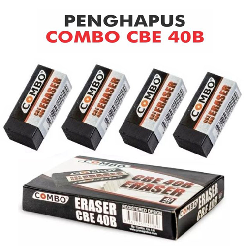 

Penghapus Pensil / Hapusan Kecil HITAM / Stip Karet / Eraser CBE40 Combo