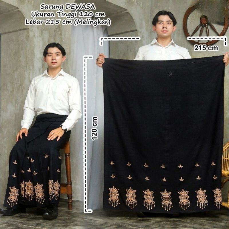 Motif PINTU ACEH 4 Kain RAYON PREMIUM  Sarung Pekalongan Gus Sarung Pria/Wanita Dewasa Muslim Sarung