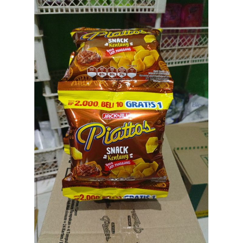 

Piattos snack kentang 1 renceng isi 10pc*15g