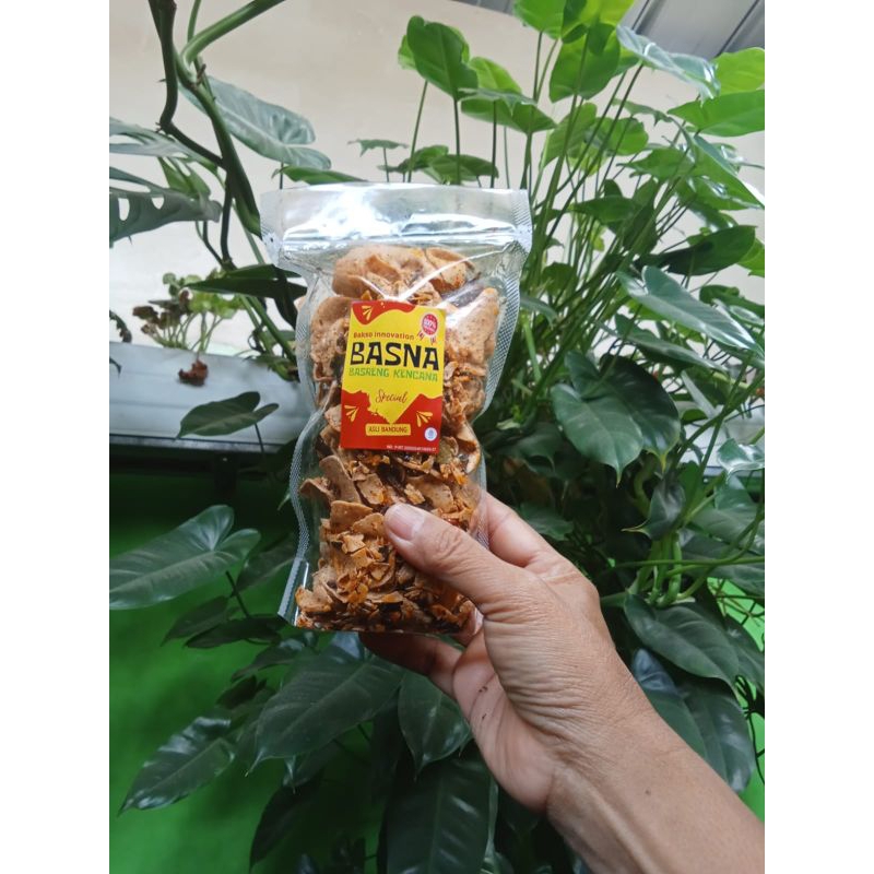 

BASNA Basreng pedas Daun isi 250grm