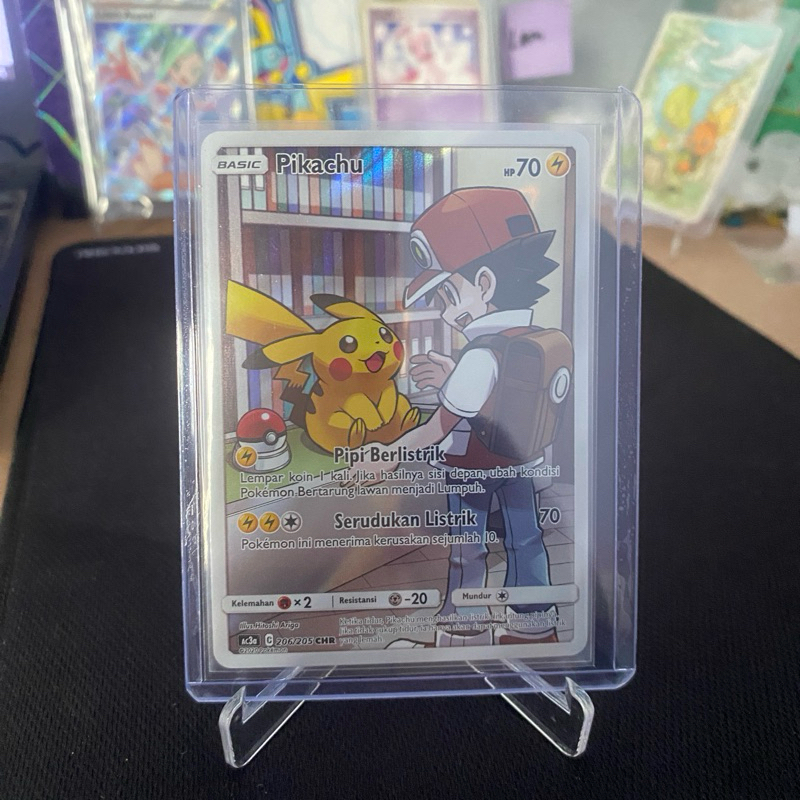 Pikachu CHR 206/205 TCG Pokemon Indonesia