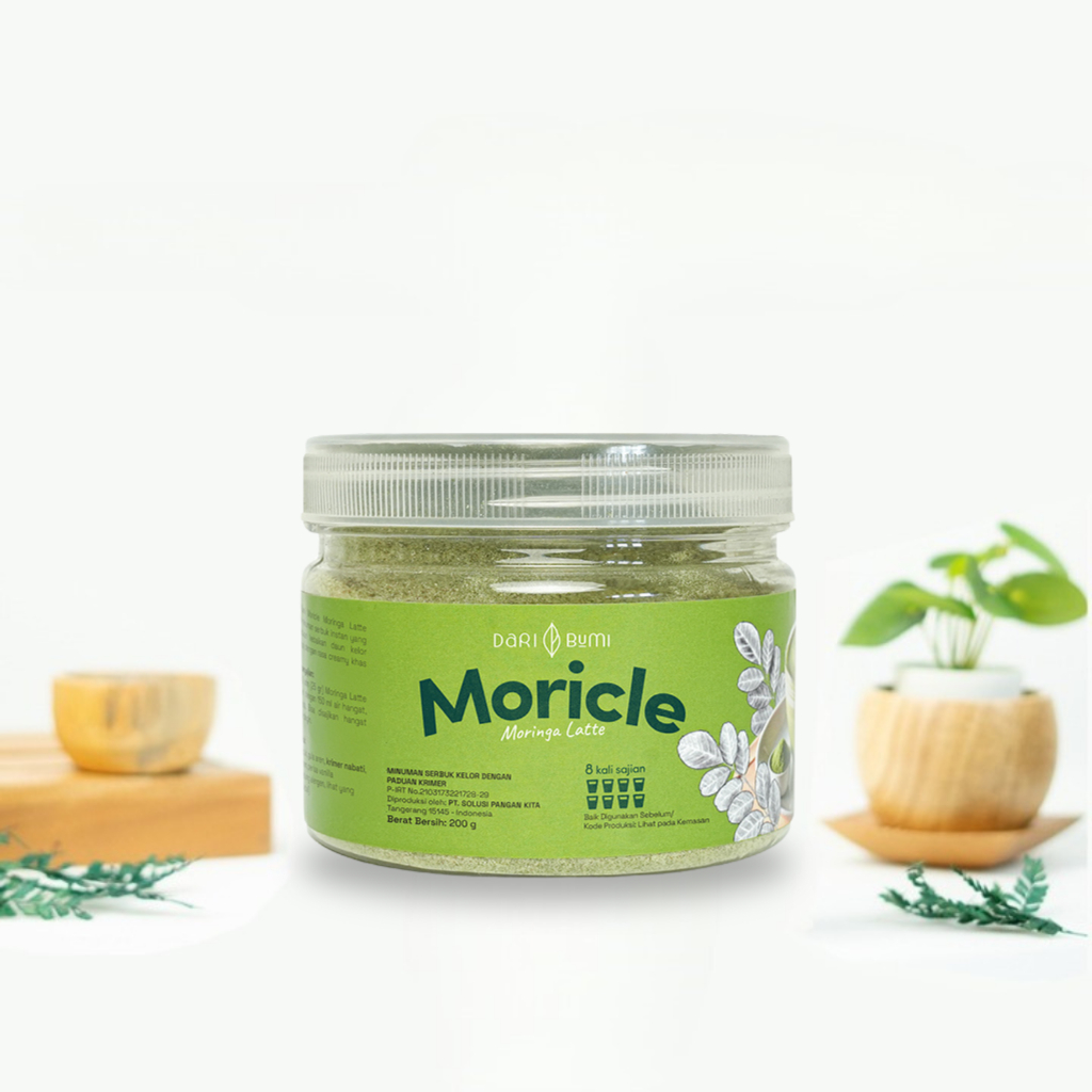 

Moricle Daribumi 200 Gram Moringa Latte Bubuk Minuman Daun Kelor