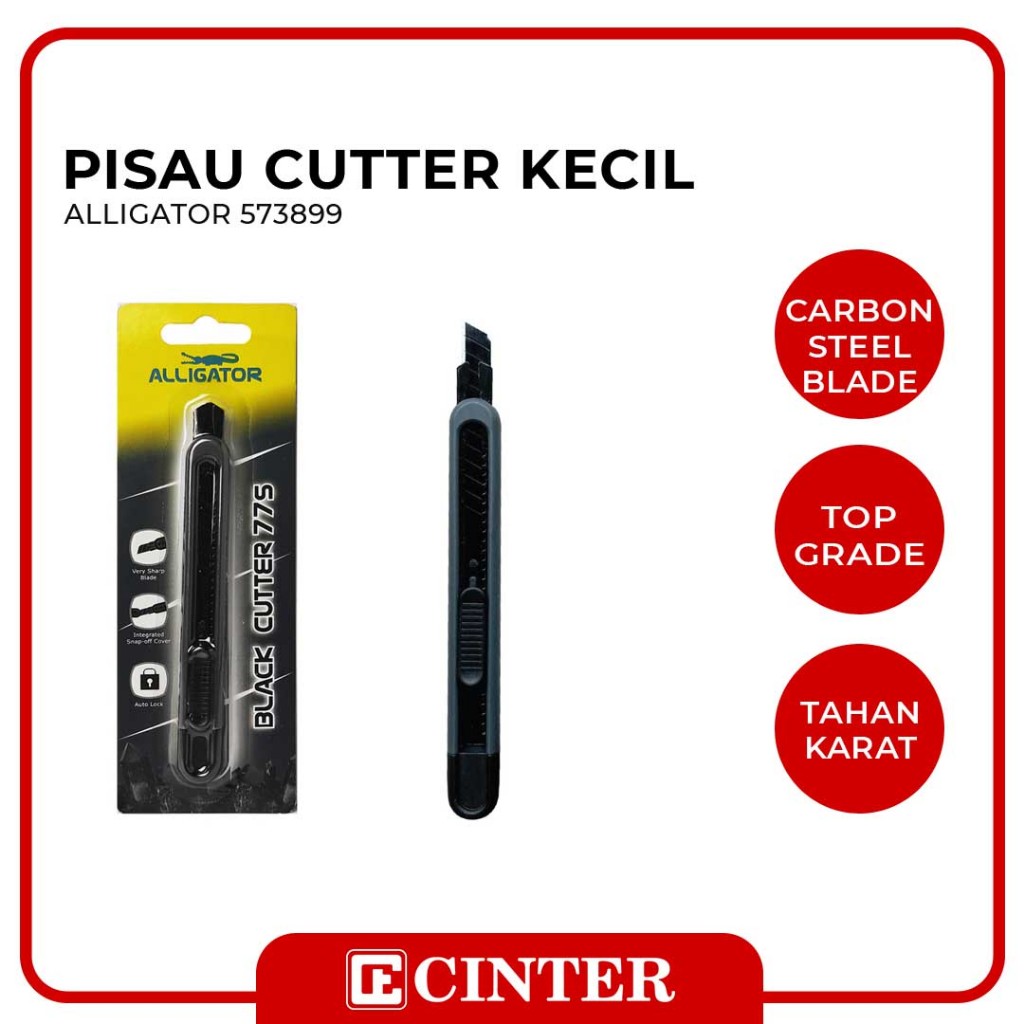 

ALLIGATOR - PISAU TAJAM KECIL / CUTTER SMALL WARNA BLACK 573899