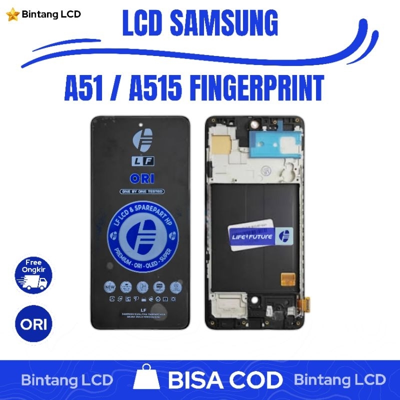 [COD] LCD Samsung  A51 / A515 FingerPrint Original Fullset Touchscreen Life future Best Seller Termu