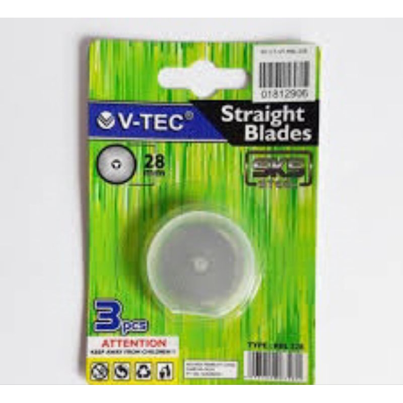 

V-TEC Straight Blades 28mm Type RBL 328