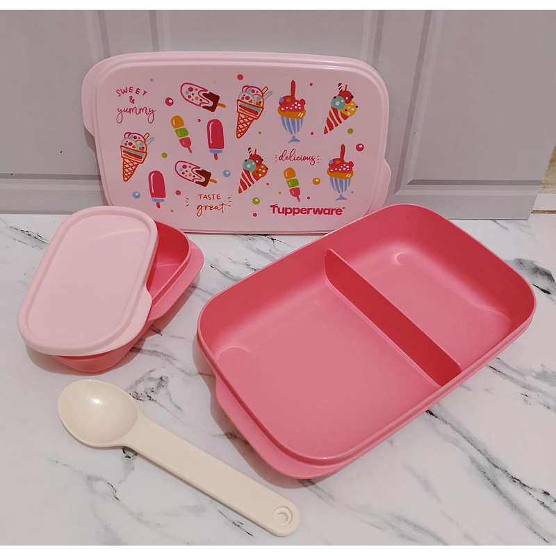 tupperware lunch box 100000% original