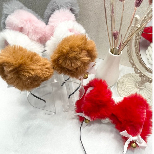 BANDO KUCING LONCENG NEKOMIMI/ BANDO COSPLAY KUCING/ BANDO BULU KUCING/ BANDO TELINGA KUCING