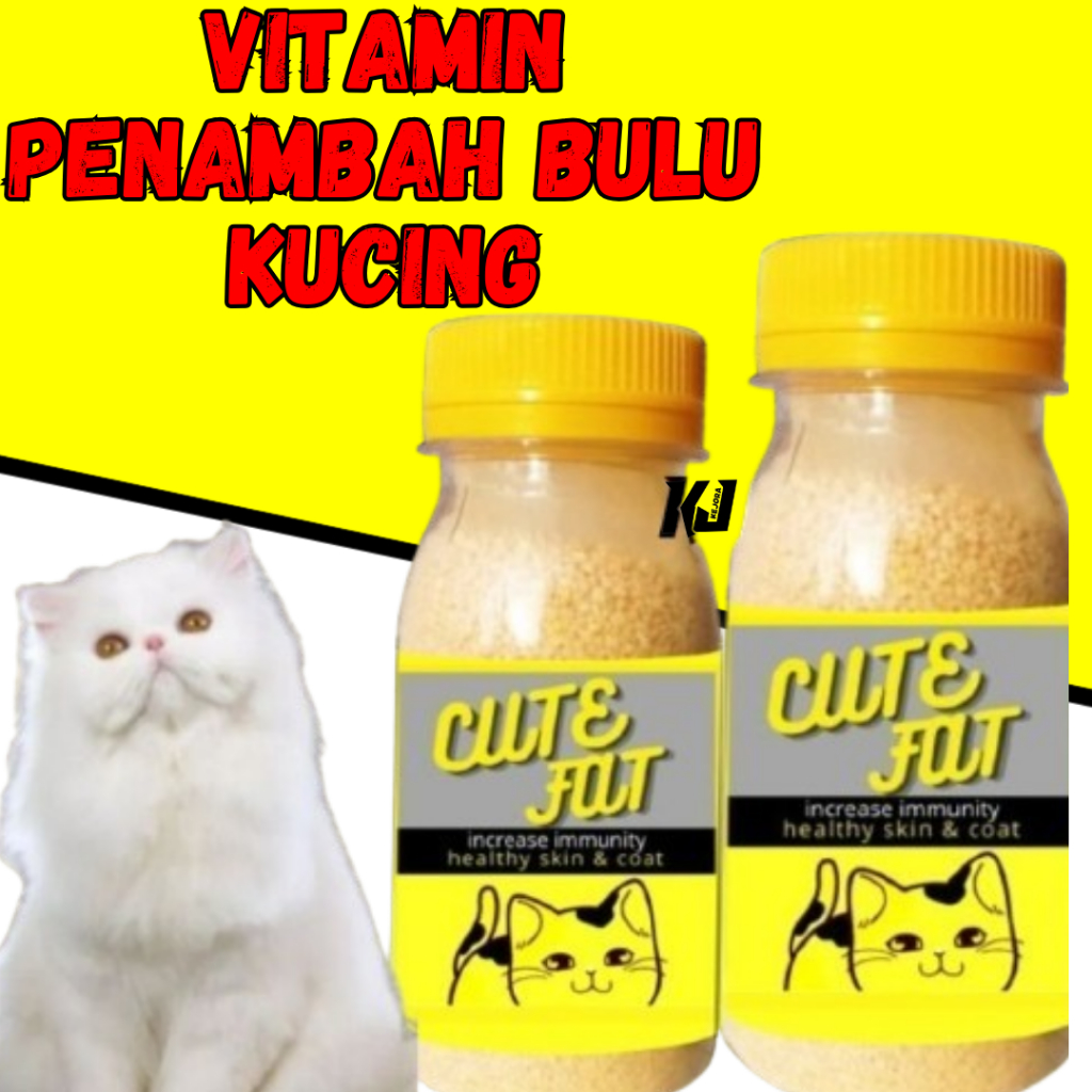 Vitamin Penggemuk Kucing dan Pelebat Bulu Kucing Penumbuh bulu CUTE FAT