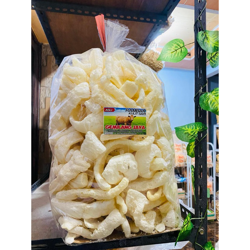 

Rambak / Krupuk kulit sapi asli 100persen halal