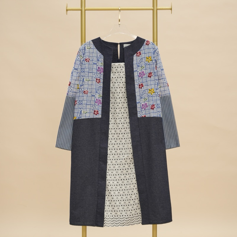 Tunik Wanita Batik MARINA Navy