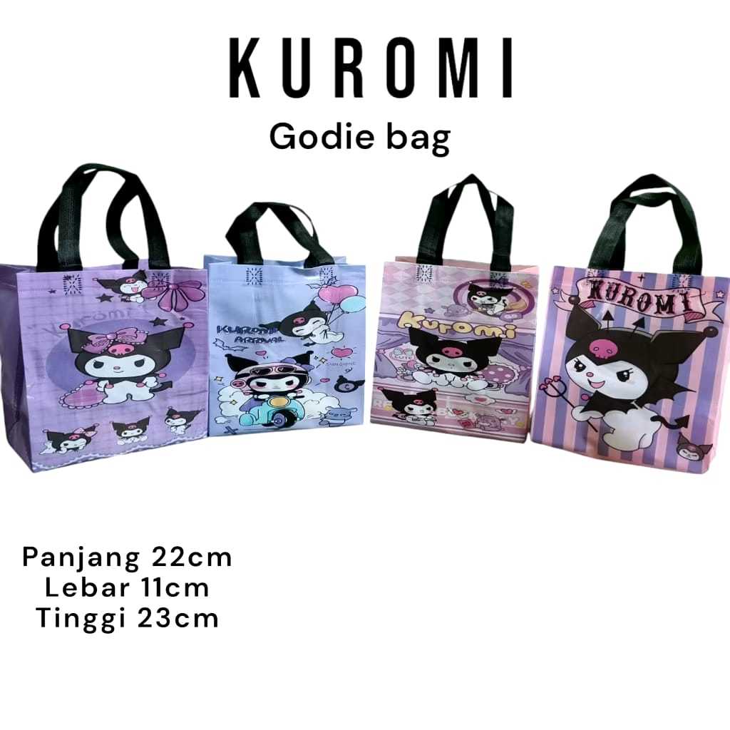

Goodie bag Kuromi / tas souvenir ulang tahun anak