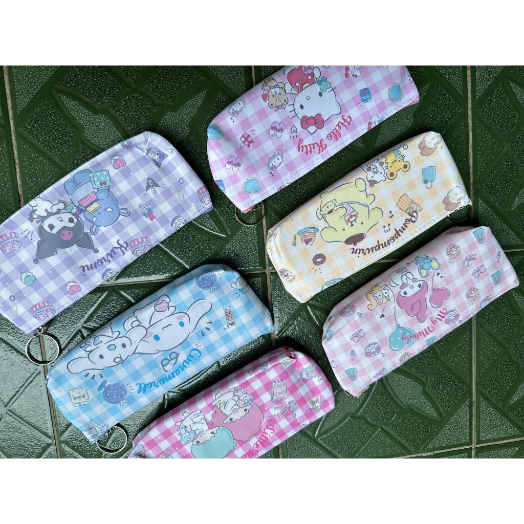 

ATK Kotak Pensil SANRIO Japan Tempat Pensil Cinamonroll Kuromi Melody Resleting Pouch