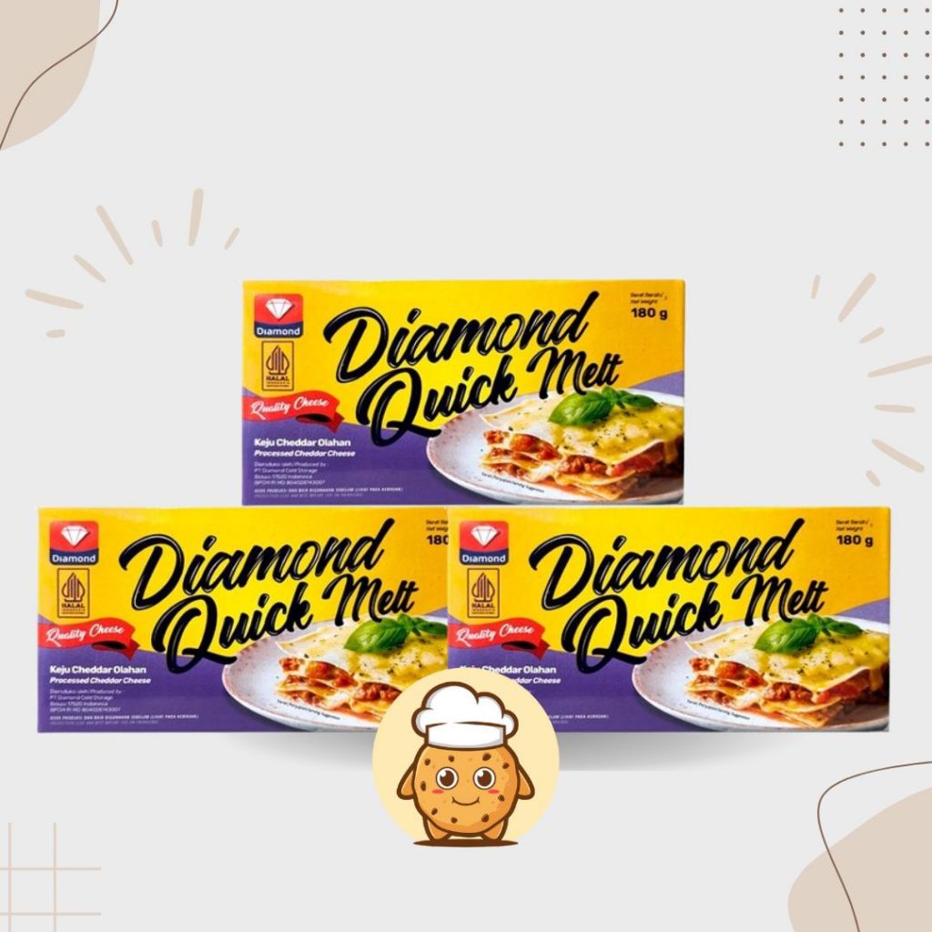 

Diamond Quick Melt 180gr Cheese Cheddar