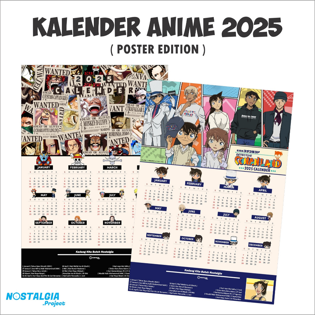 KALENDER MANGA 2025 - Tahun Baru Hijriah Kimestu - Poster Project Sekai