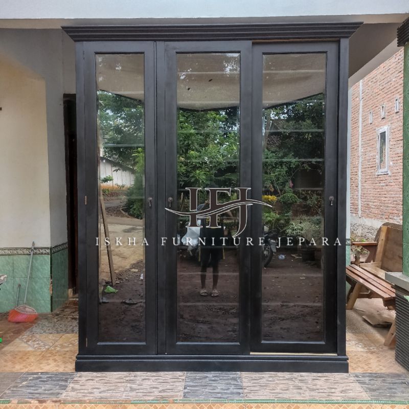 ALMARI SEPATU JATI_RAK SEPATU MEWAH_ALMARI SEPATU PINTU 3